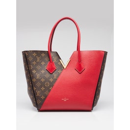Louis Vuitton Monogram Canvas and Cerise Leather Kimono Tote Bag