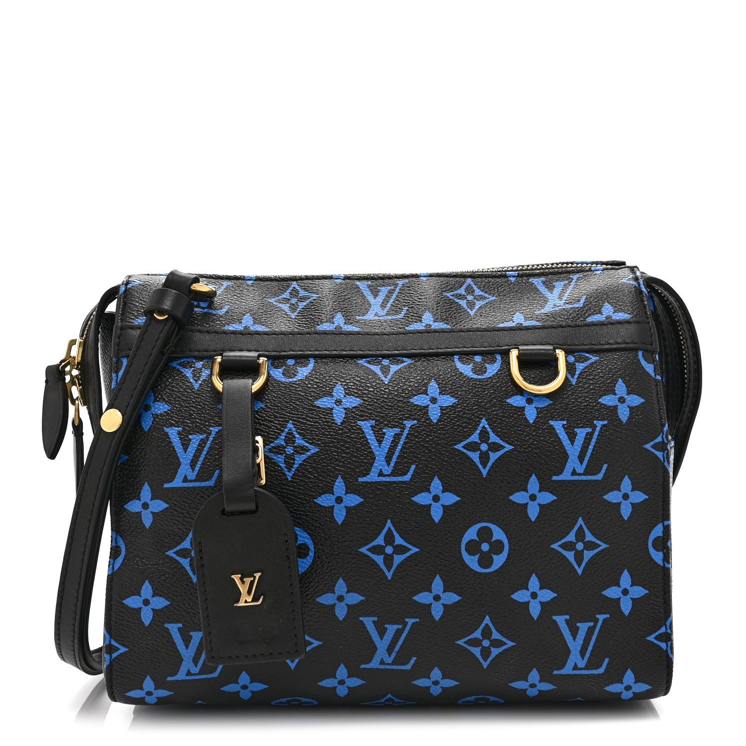 Louis Vuitton Colored Monogram Speedy Amazon PM Blue Black