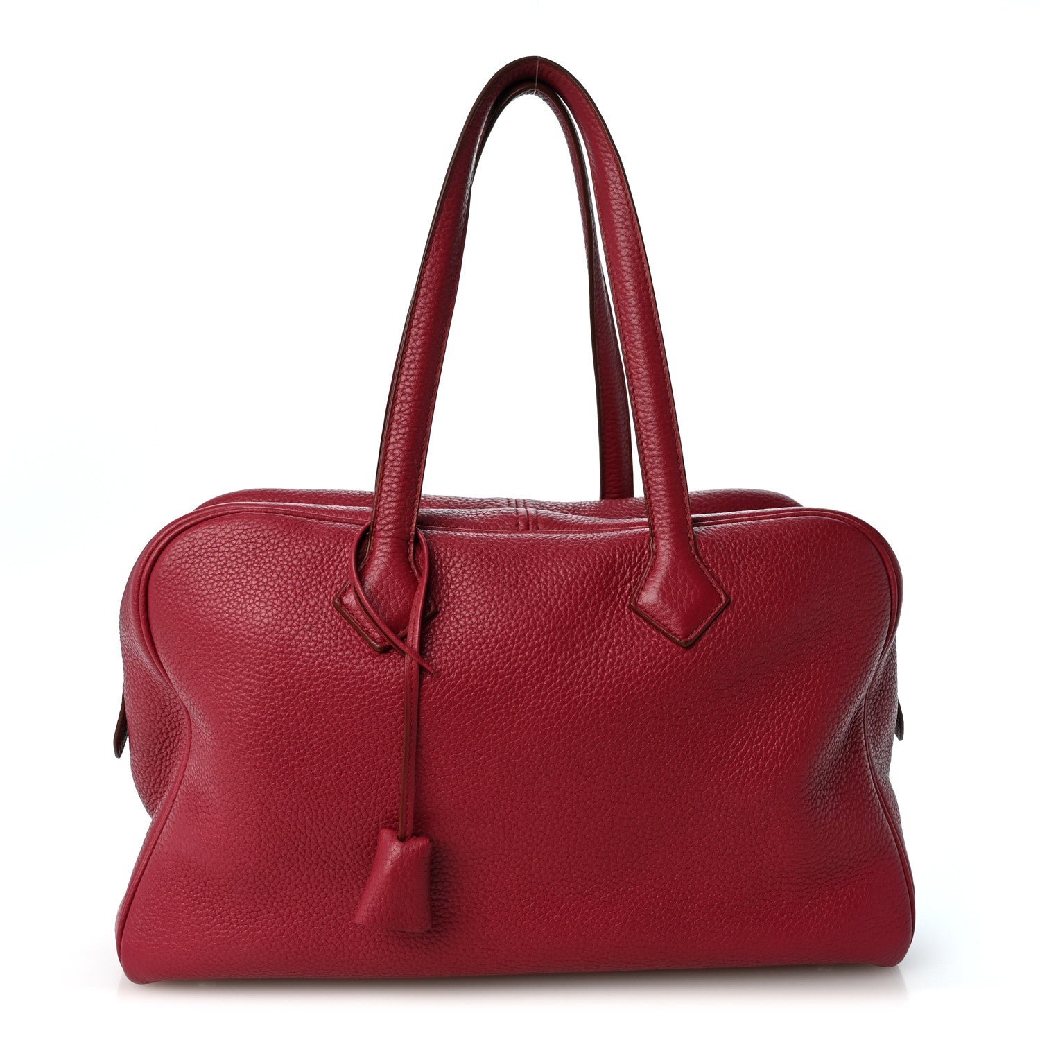 Hermes Taurillon Clemence Victoria II 35 Tosca