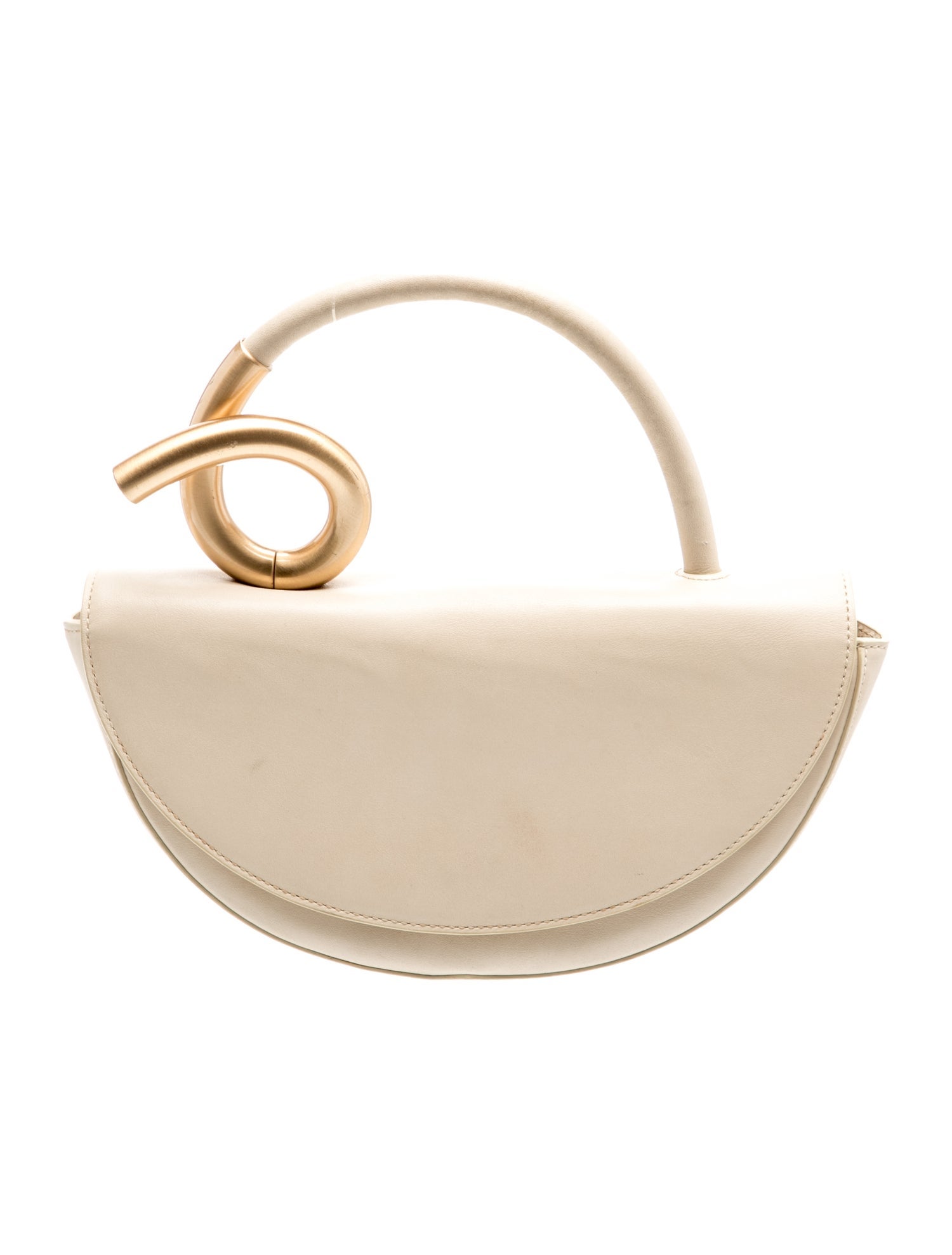 Cult Gaia Leather Top Handle Bag