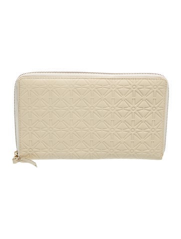 Comme des Garcons Leather Debossed Wallet