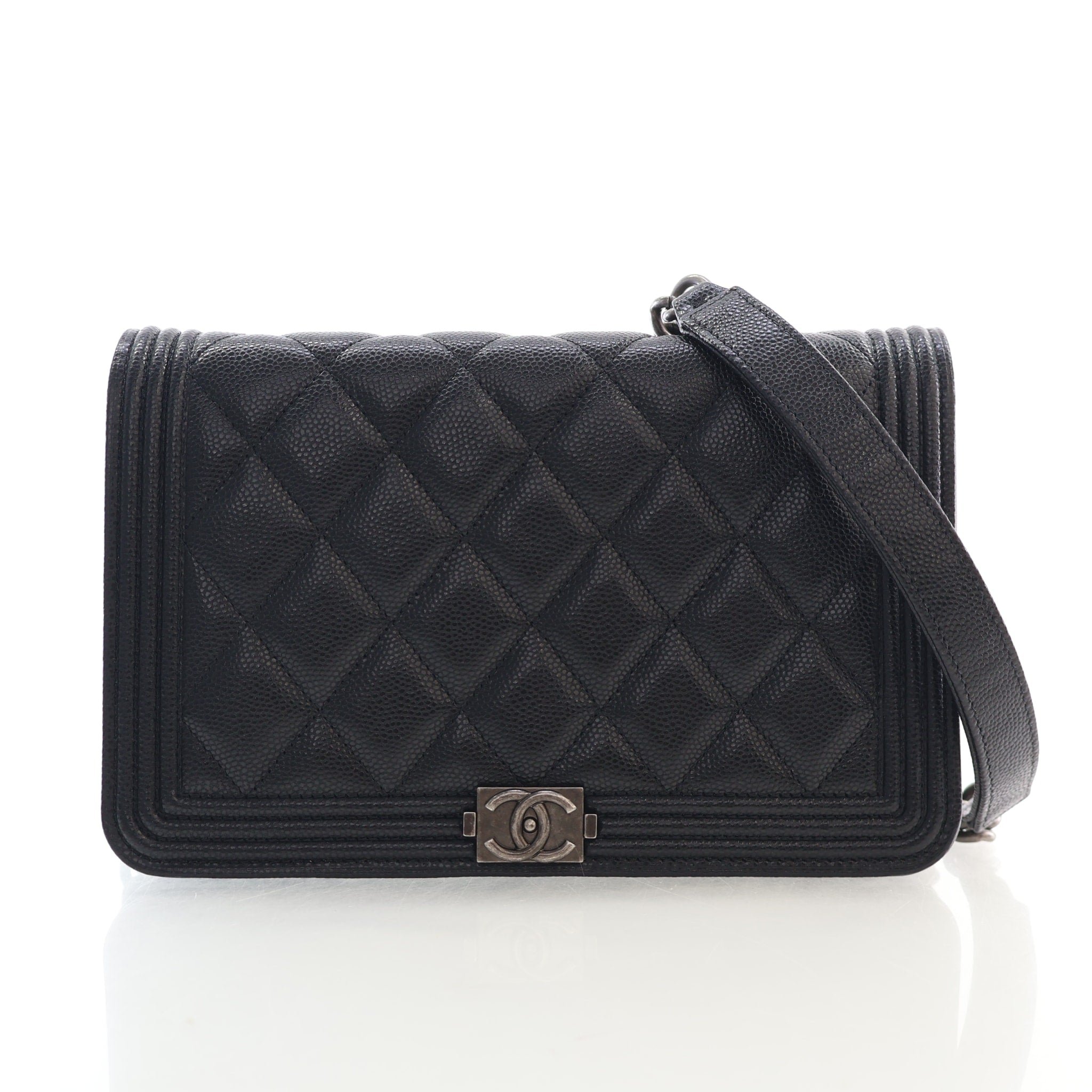 Chanel Caviar Boy Wallet on Chain
