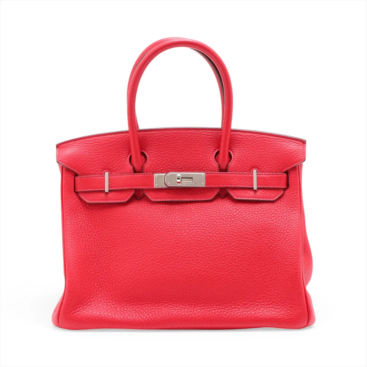 Hermès Birkin 30 Le Tournay Taurillon Clemence Rouge casaque Silver Metal Fittin