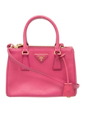 Prada Saffiano Leather Galleria Double Zip Small