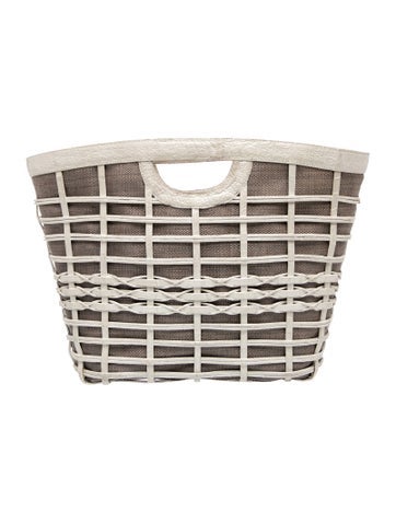 Nancy Gonzalez Straw Top Handle Bag