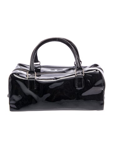 Patent Leather Top Handle Bag