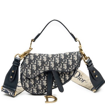 Dior Canvas Mini Saddle Bag