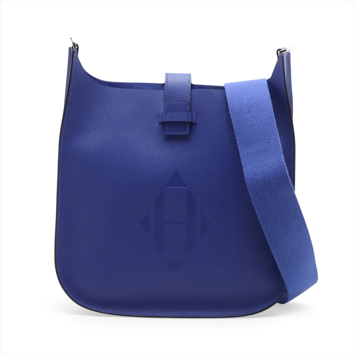 Hermes Hermès Evelyne Serie 29 PM Veau Epsom Blue Electric Silver Metal Fittings