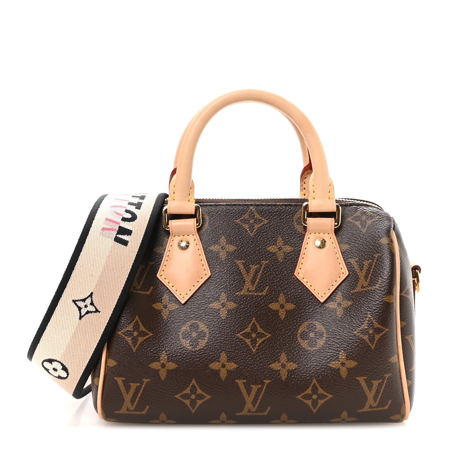 Louis Vuitton Monogram Speedy Bandouliere 20 Black