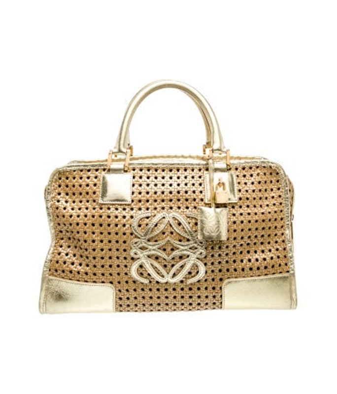 Loewe Raffia Top Handle Bag