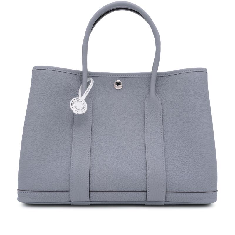 Hermes Gris Pantin Negonda Garden Party 30 TPM Palladium Hardware, 2025