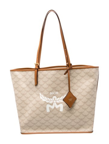 MCM Visetos Himmel Shopper Tote