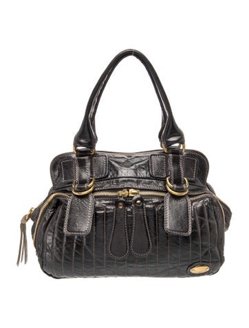 Leather Top Handle Bag