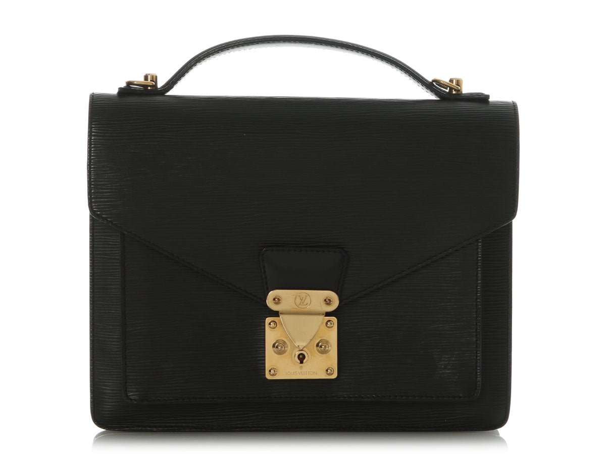 Louis Vuitton Black Epi Monceau