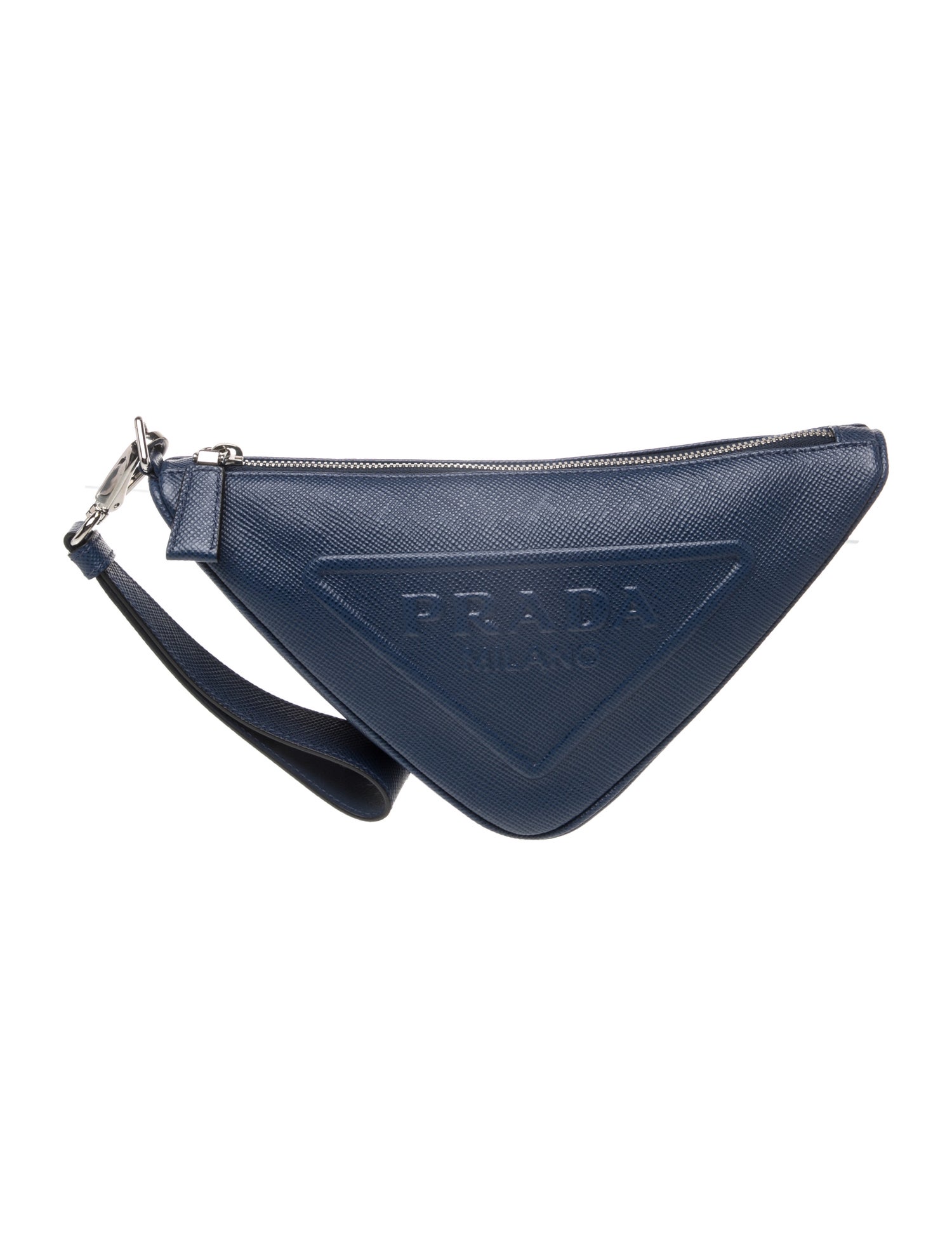 Leather Enameled Metal Triangle Triangle