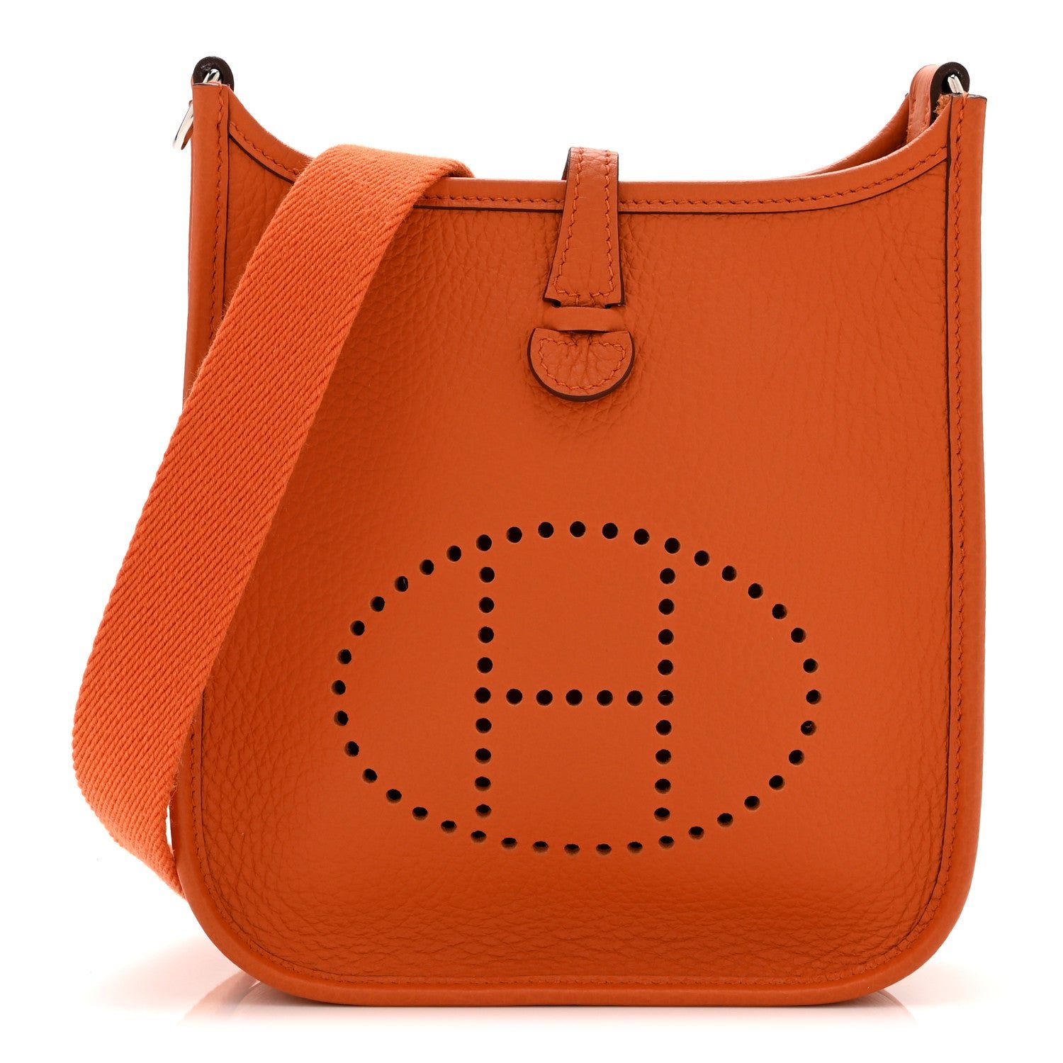 Hermes Taurillon Clemence Evelyne TPM Orange