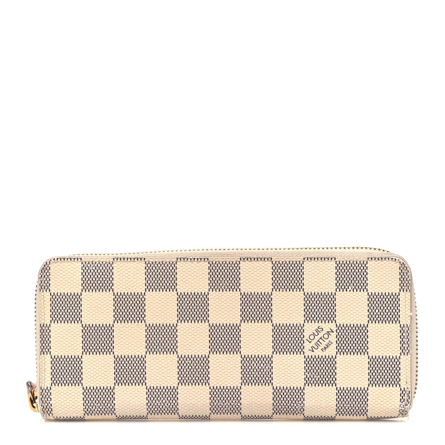 Louis Vuitton Damier Azur Clemence Wallet Rose Ballerine