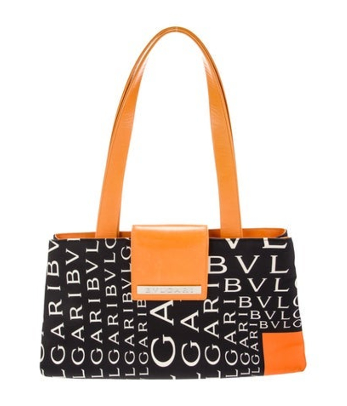 Bvlgari Canvas Top Handle Bag