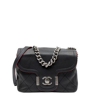 Goat Leather Archi Chic Flap Bag Small