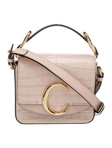 Embossed Leather C Mini