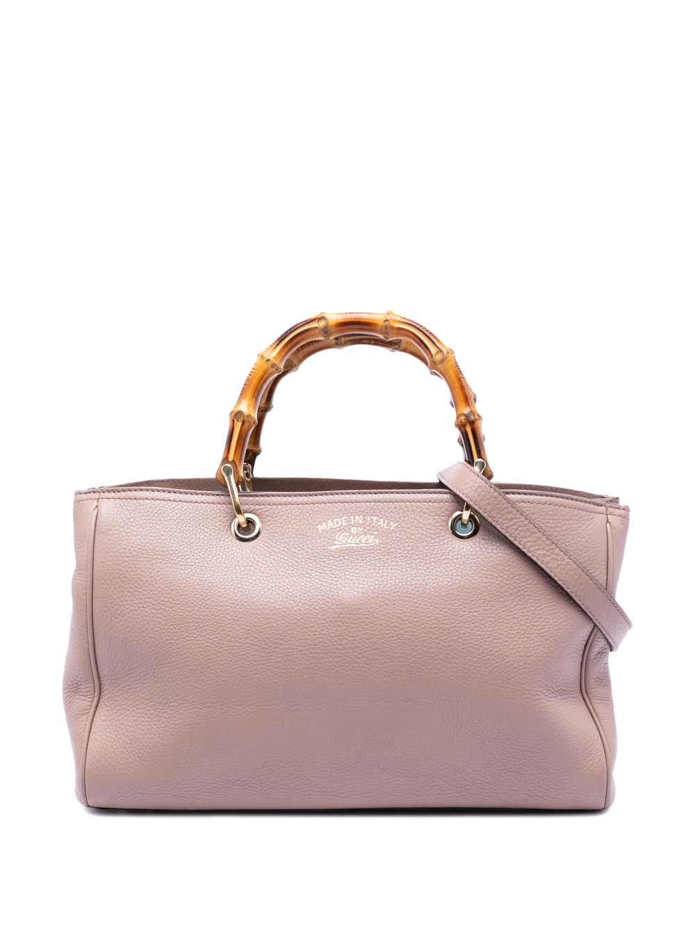 2016-2026 Medium Calfskin Bamboo Shopper satchel