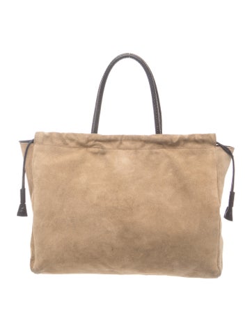 Suede Top Handle Bag