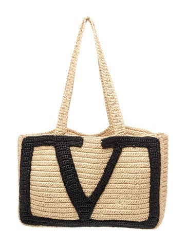 Valentino Raffia Evening Bag