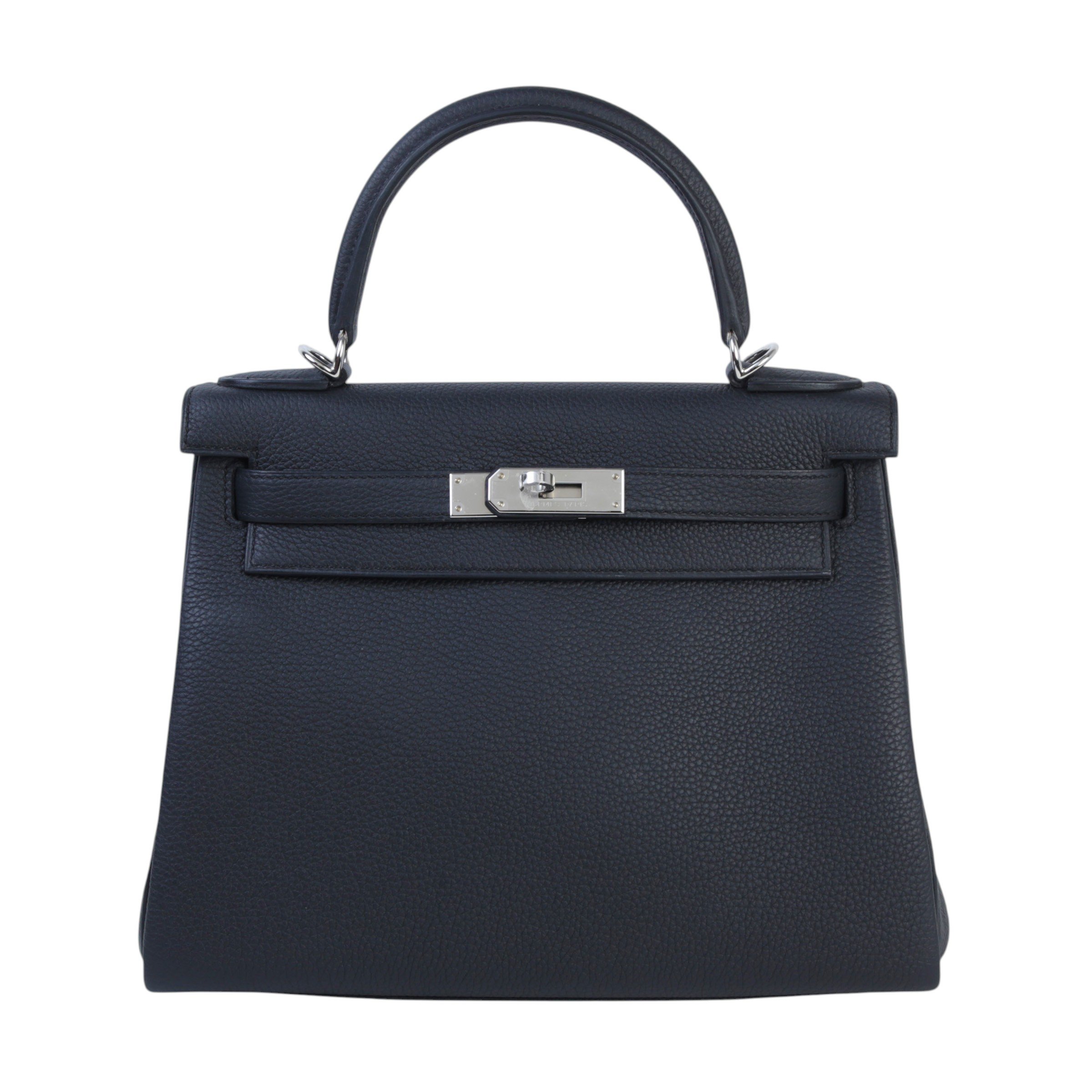 Hermes Unused ( Rank NS ) HERMÈS Kelly 28 Noir (89) Togo Palladium hardware W (2024)