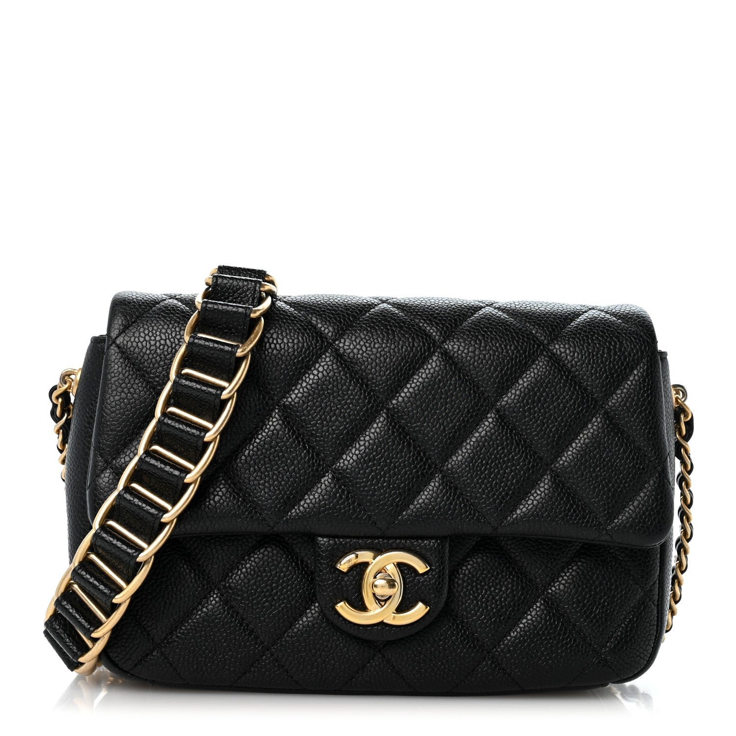 Chanel Caviar Quilted Chain Soul Flap Black