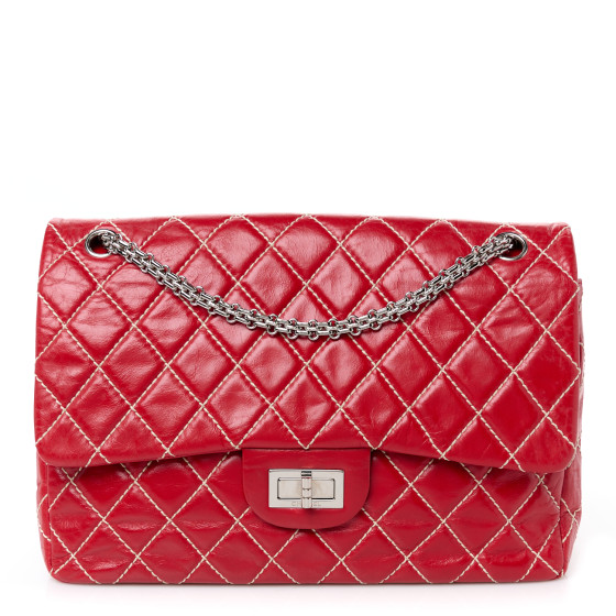 Chanel Calfskin Wild Stitch 2.55 Reissue 226 Flap Red