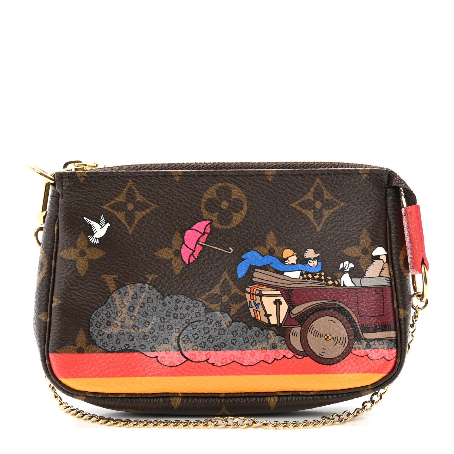 Louis Vuitton Monogram 2015 Christmas Animation Mini Pochette Accessories