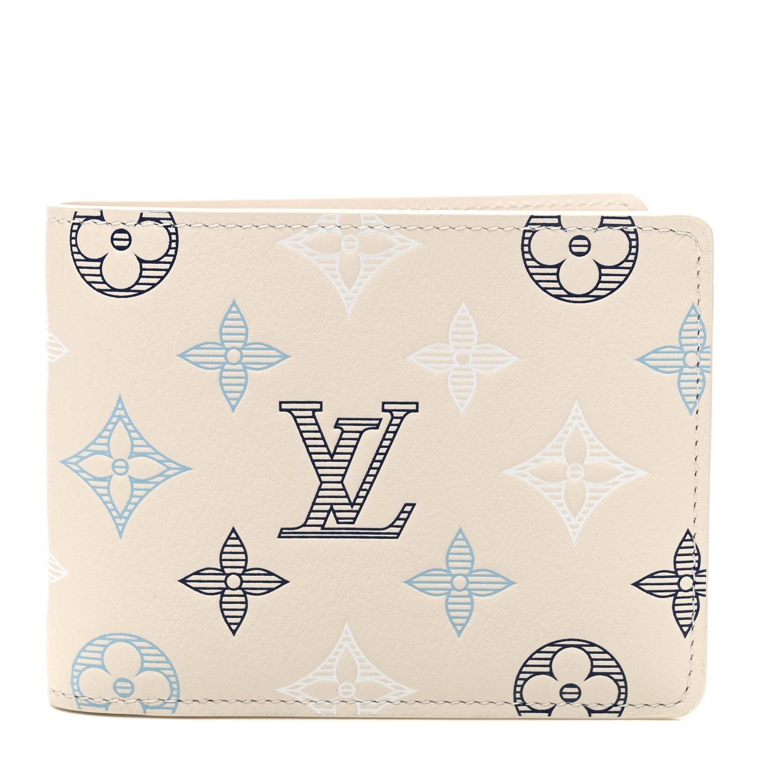 Monogram Shadow Multiple Wallet Ecru White