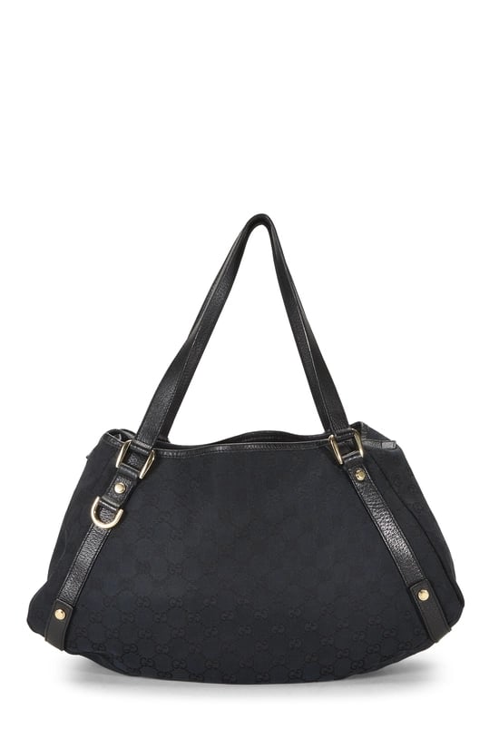 Black GG Canvas Abbey Tote