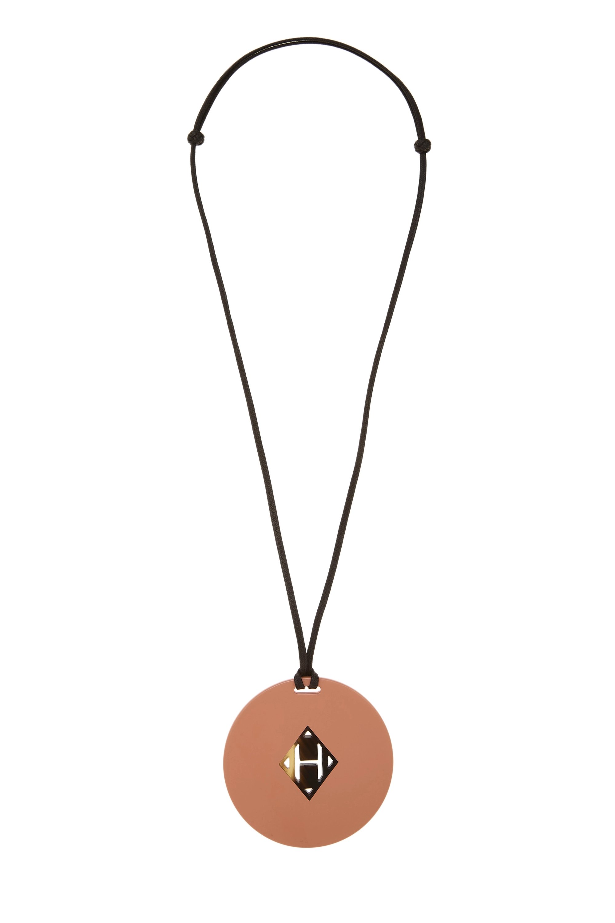 Pink Acrylic Horn Necklace