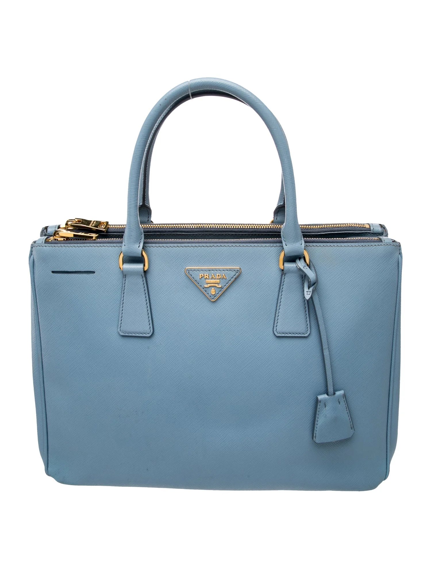 Saffiano Leather Galleria Double Zip Medium