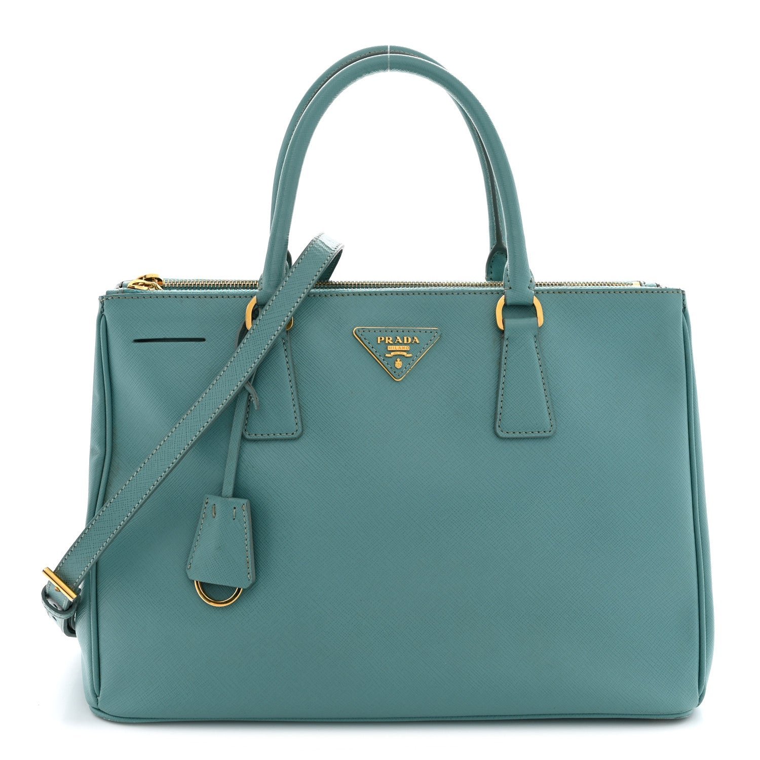Prada Saffiano Medium Galleria Double Zip Tote Anice