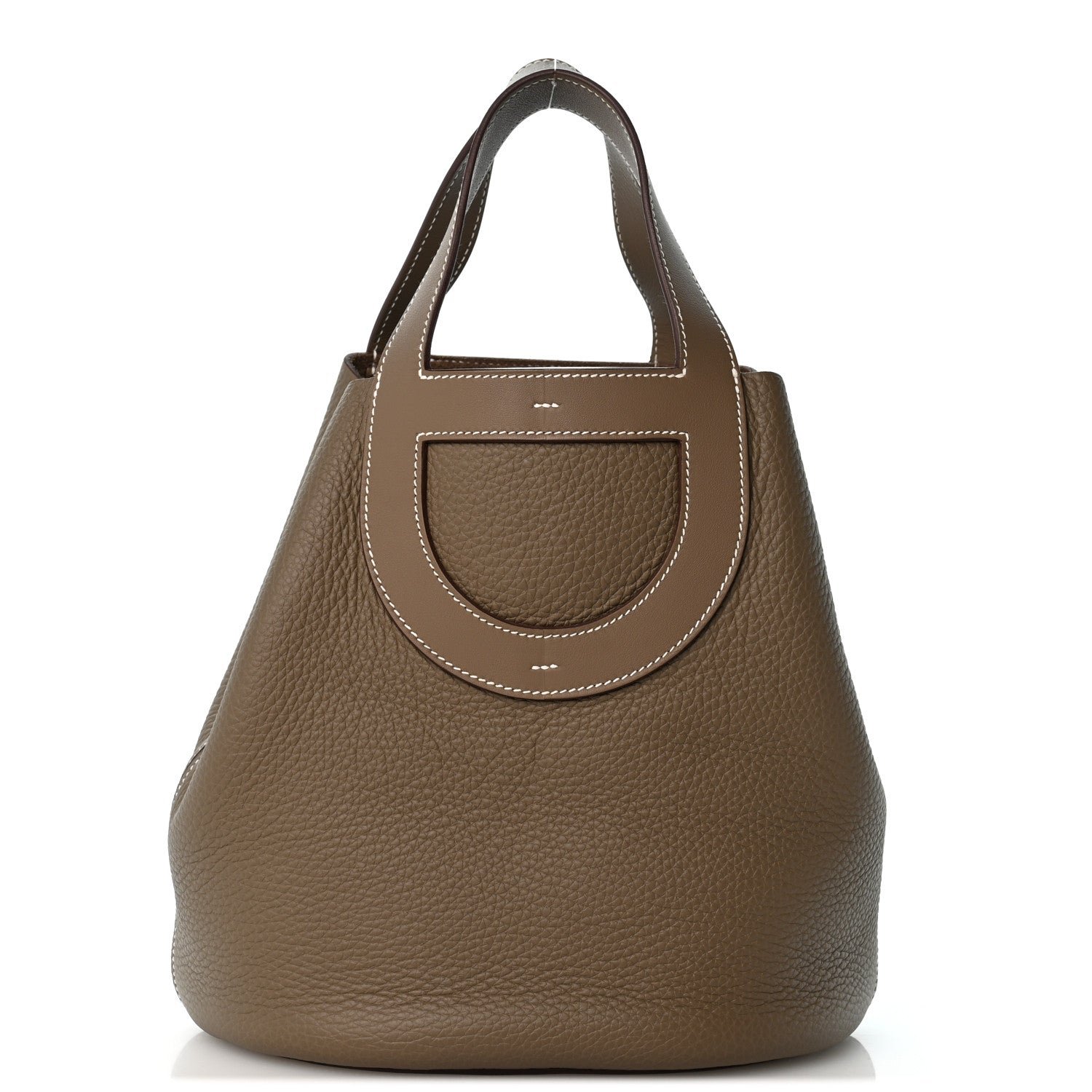 Hermes Taurillon Clemence Swift In-The-Loop 23 Bag Etoupe