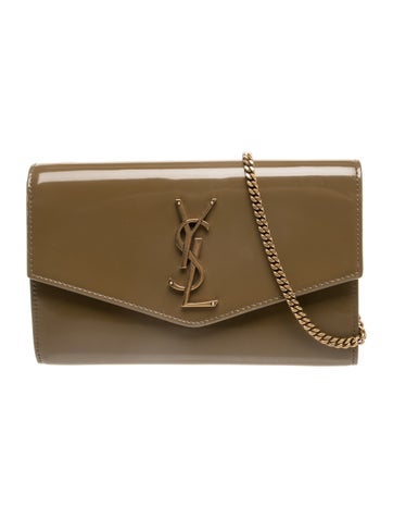 Patent Leather Uptown Wallet on Chain 2024