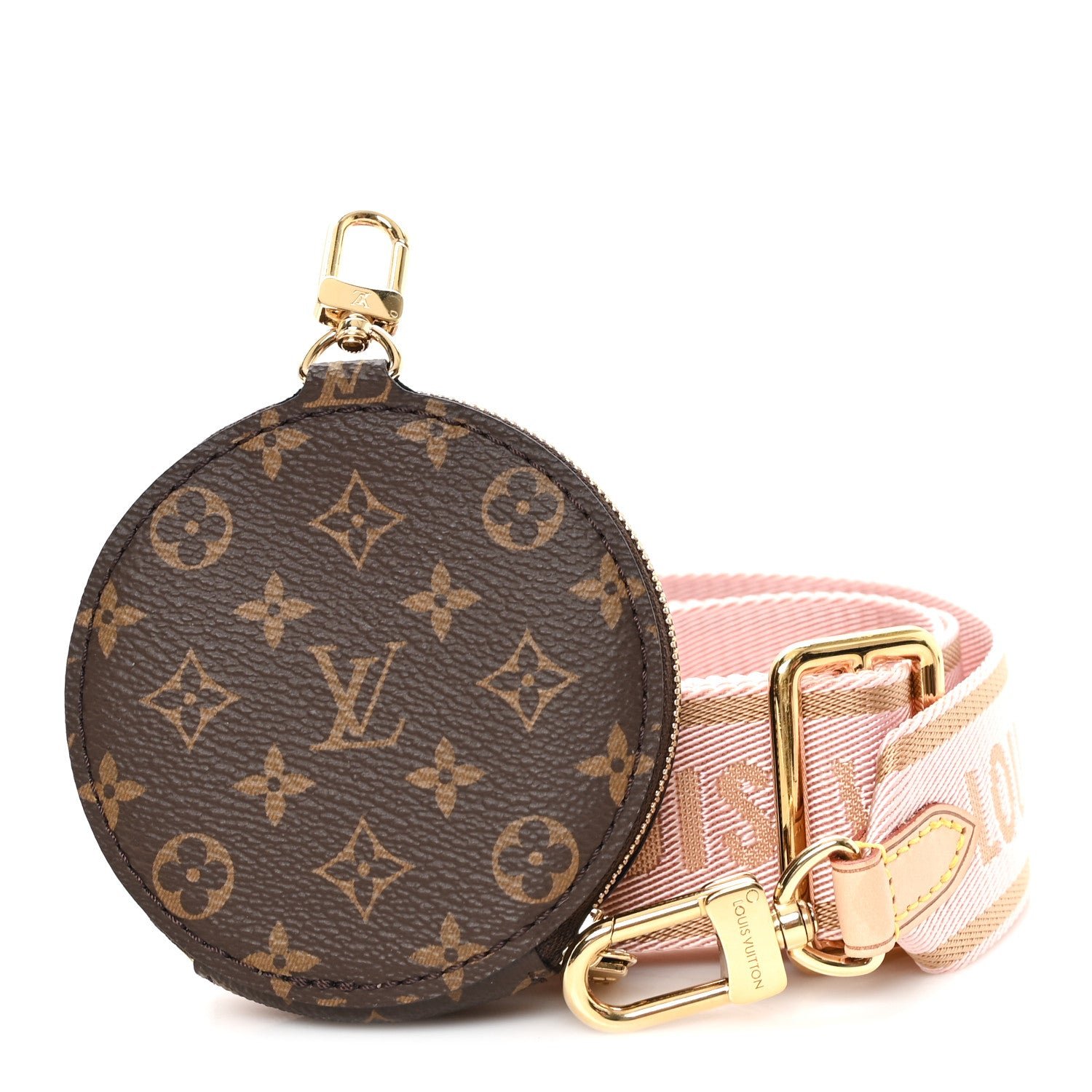 Louis Vuitton Louis Vuitton Monogram Multi Pochette Accessories Bandouliere Shoulder Strap Rose Clair