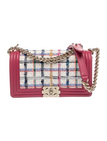 Quilted Tweed Medium Boy Bag