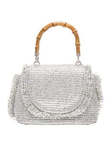 Raffia Top Handle Bag