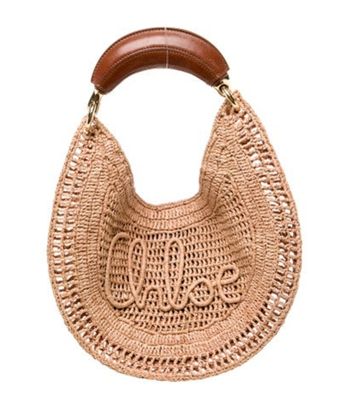Chloe Raffia Banana Raffia Medium W Tags