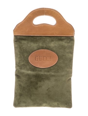 Suede Top Handle Bag Vintage