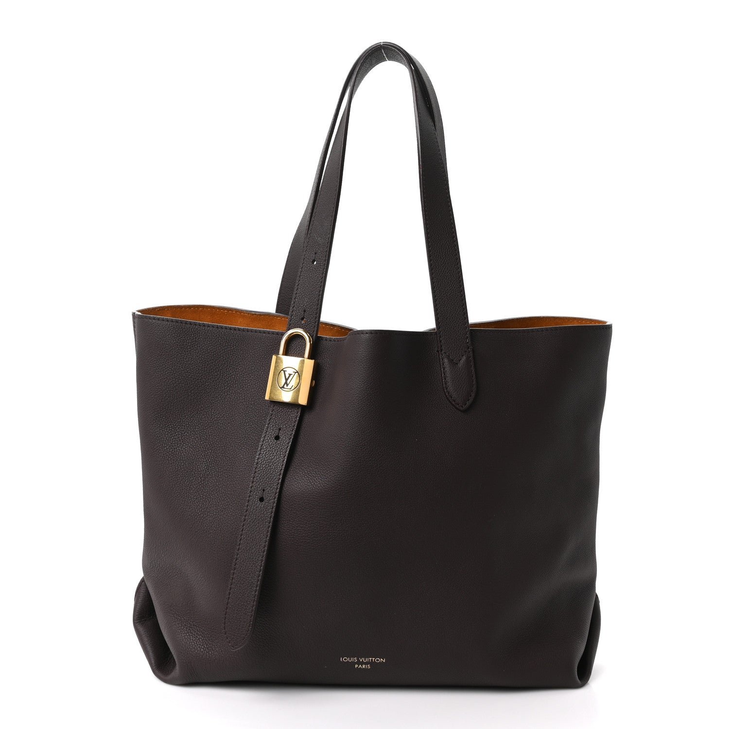 Louis Vuitton Grained Calfskin Low Key Cabas MM Chocolate