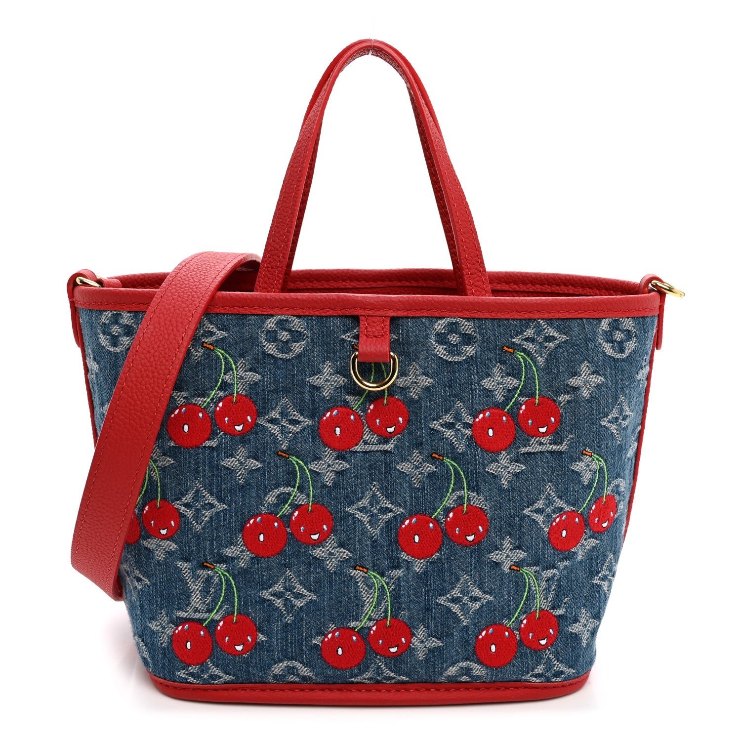 Louis Vuitton LV X TM Monogram Denim Cerises Neverfull Inside Out BB