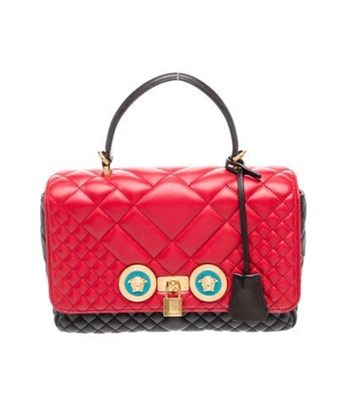 Versace Leather Top Handle Bag