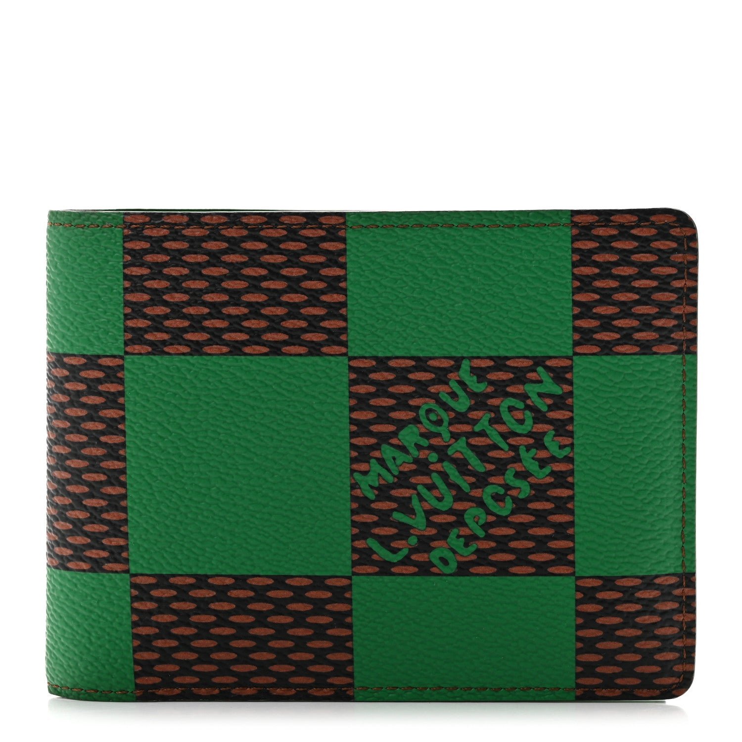 Louis Vuitton Damier Pop Multiple Wallet Green