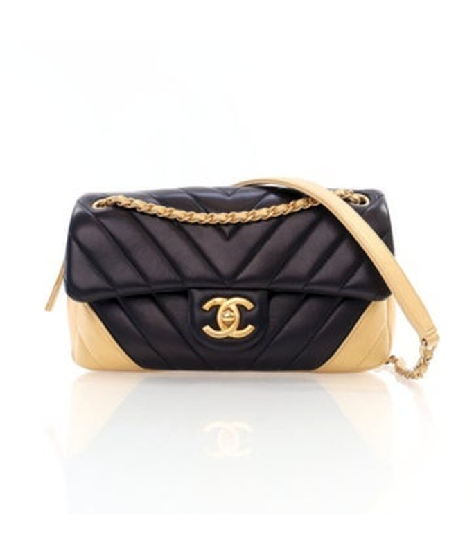 Chanel Interlocking Cc Bicolor Easy Single Flap Small