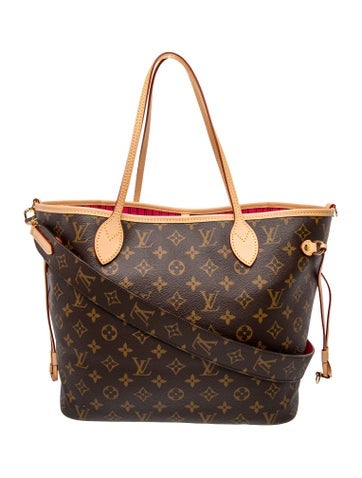 LV Monogram Neverfull Bandouliere Inside Out MM
