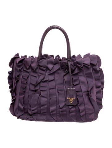 Tessuto Nylon Top Handle Bag